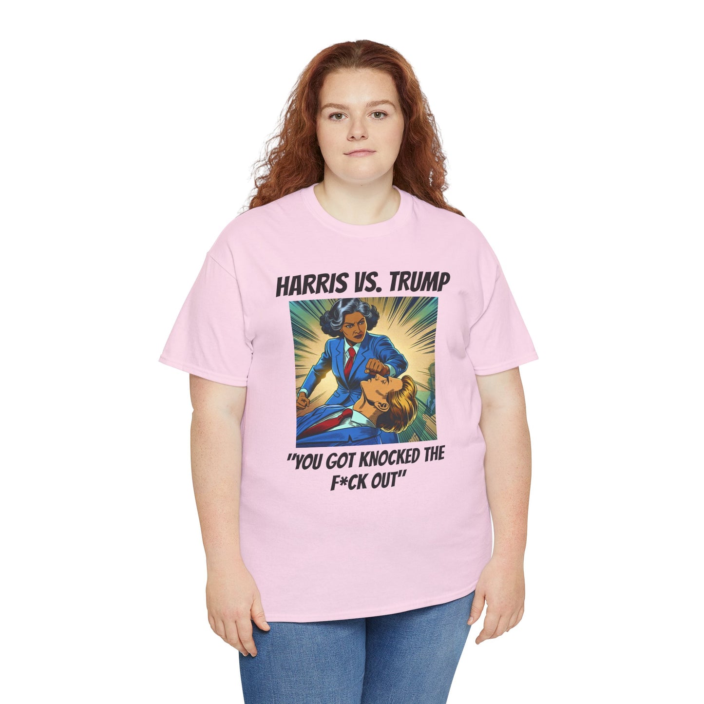 Harris vs Trump Unisex Heavy Cotton Tee