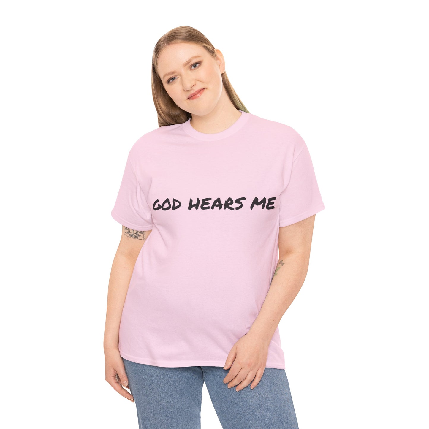 God Hears Me Unisex Heavy Cotton Tee