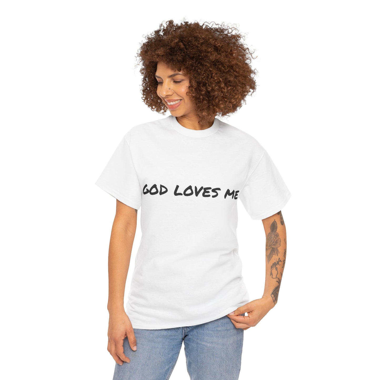 God Loves Me Unisex Heavy Cotton Tee