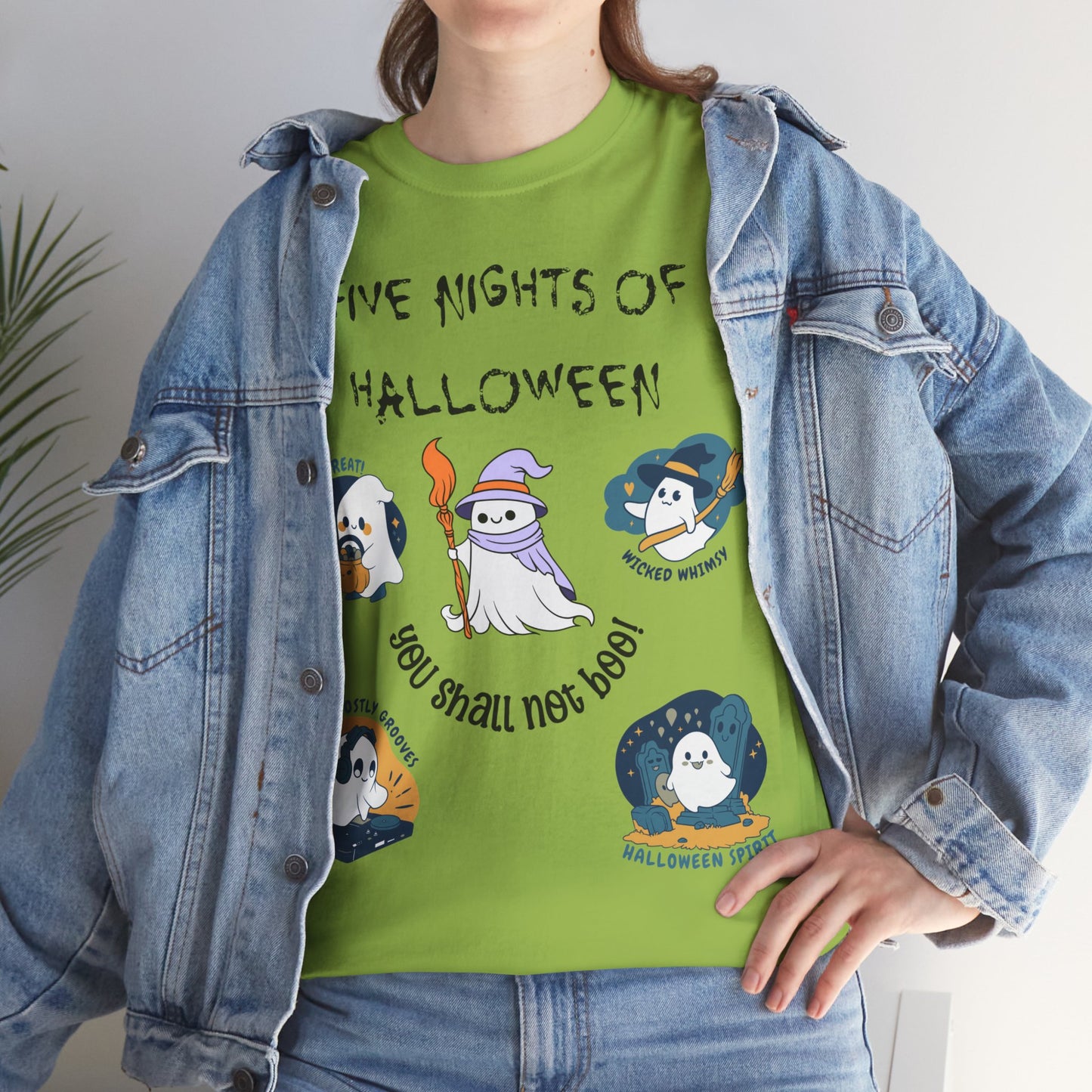 Five Nights Of Halloween Unisex Heavy Cotton Tee