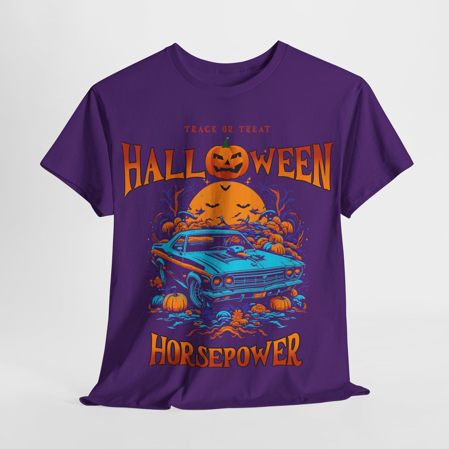 Halloween Horsepower Unisex Heavy Cotton Tee