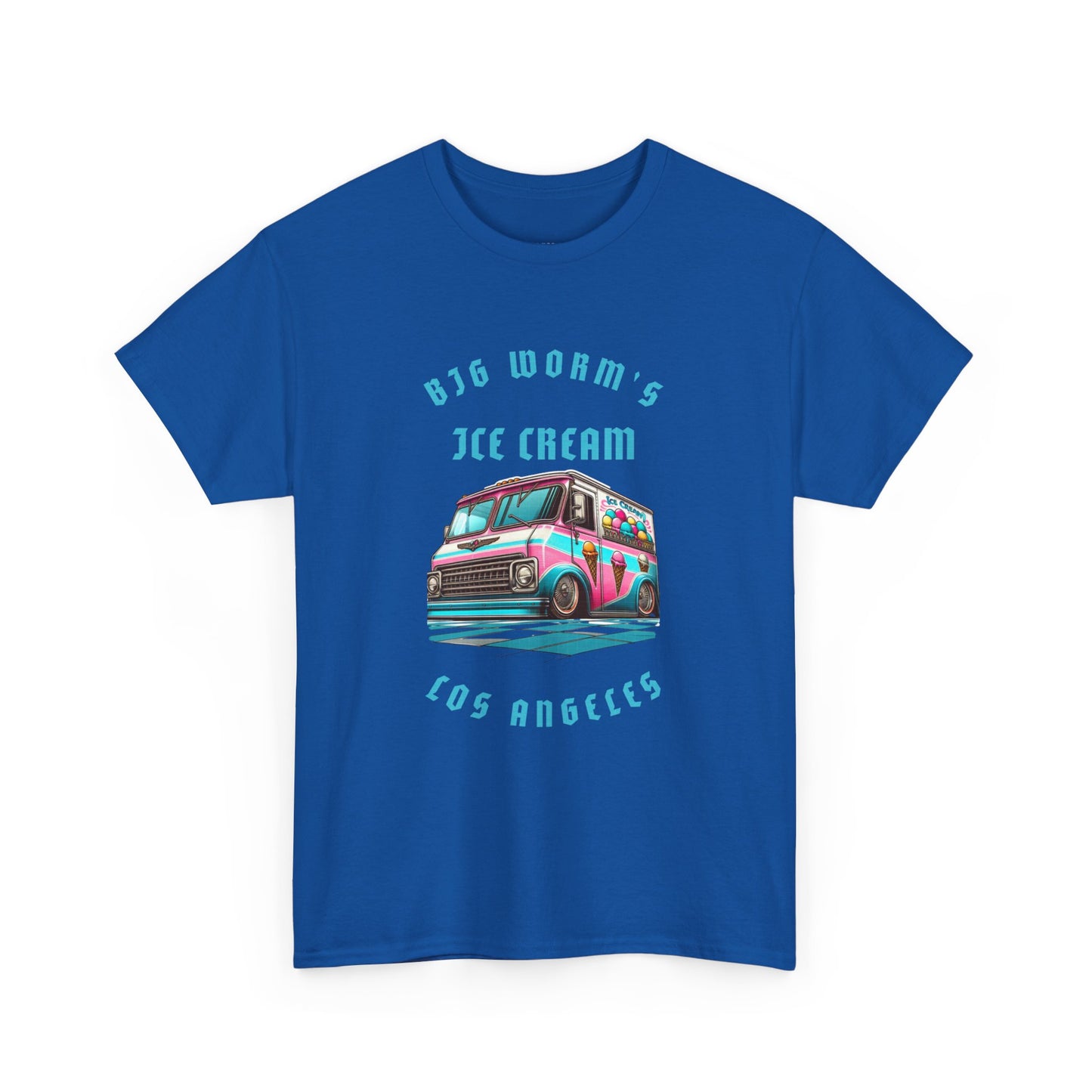 Big Worm's Ice Cream Truck Unisex Heavy Cotton Tee