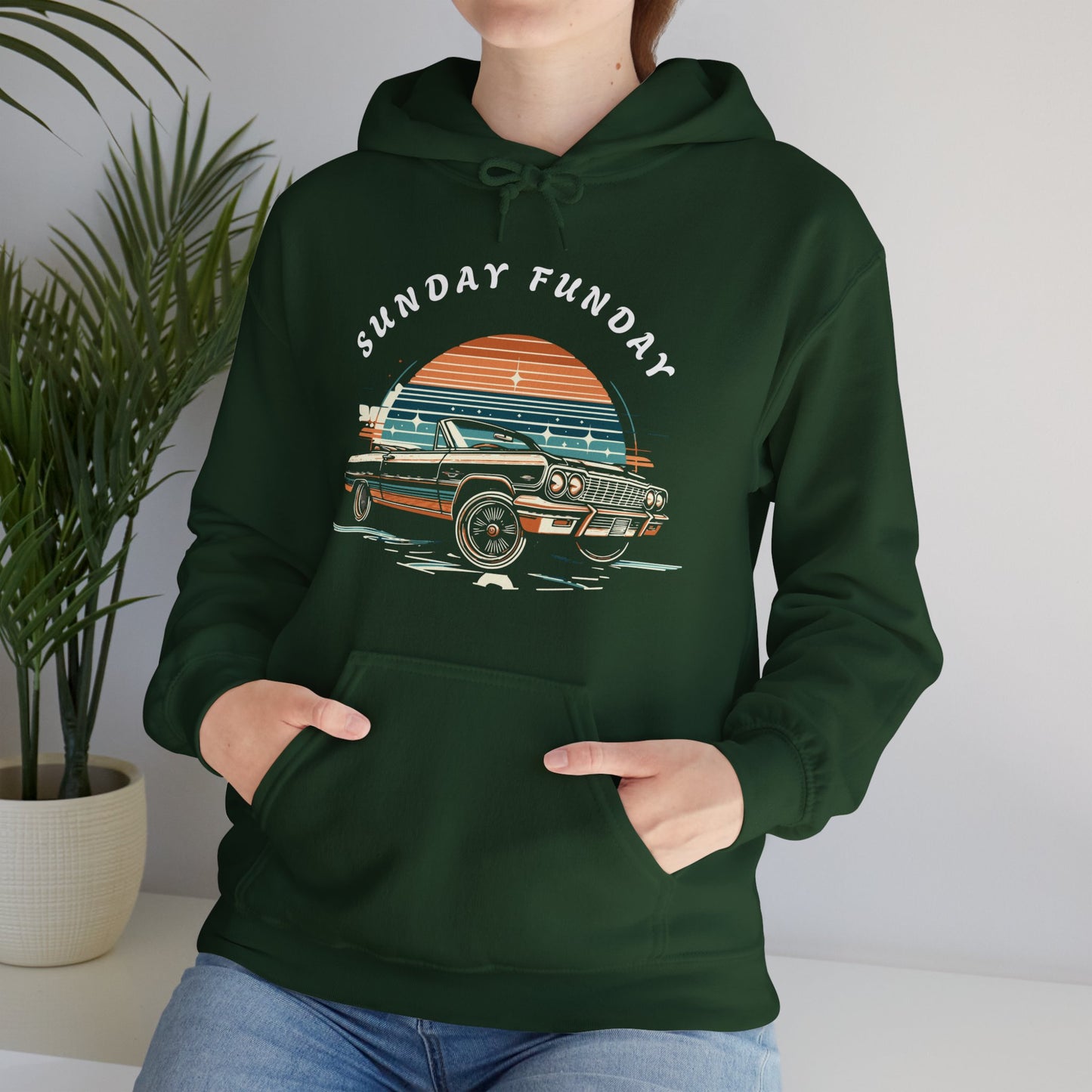 Sunday Funday Lowrider Unisex Heavy Blend™ Hooded Sweatshirt