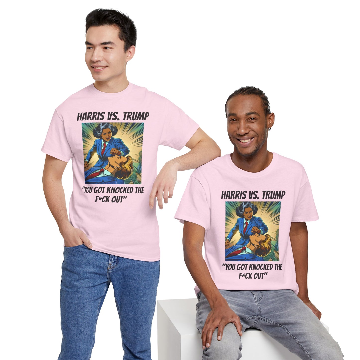 Harris vs Trump Unisex Heavy Cotton Tee