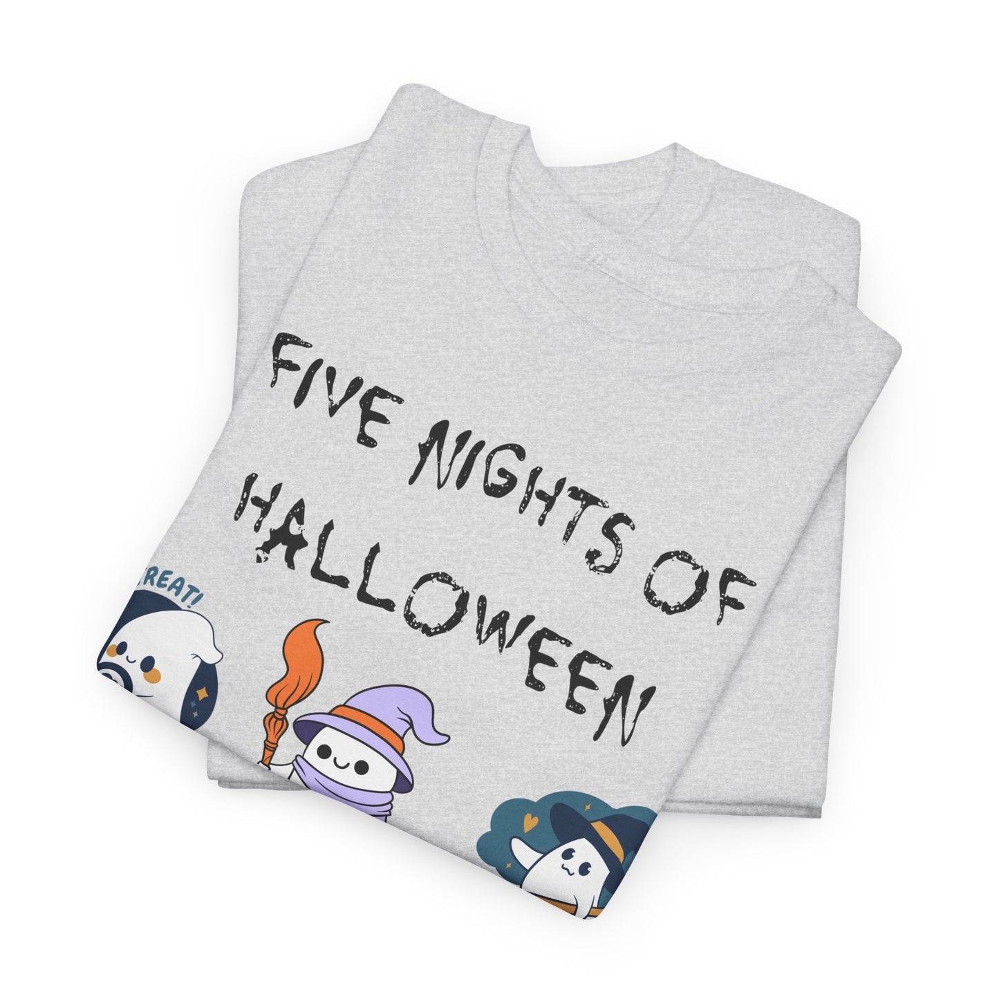 Five Nights Of Halloween Unisex Heavy Cotton Tee