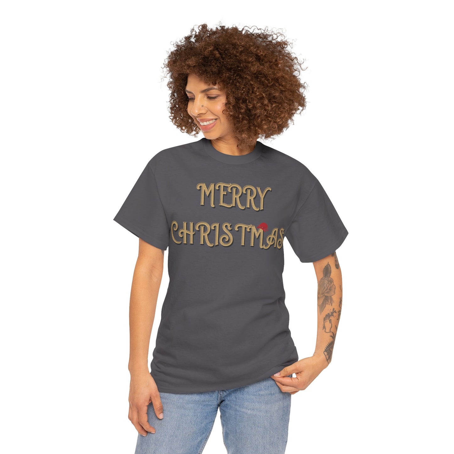 Merry Christmas Unisex Heavy Cotton Tee