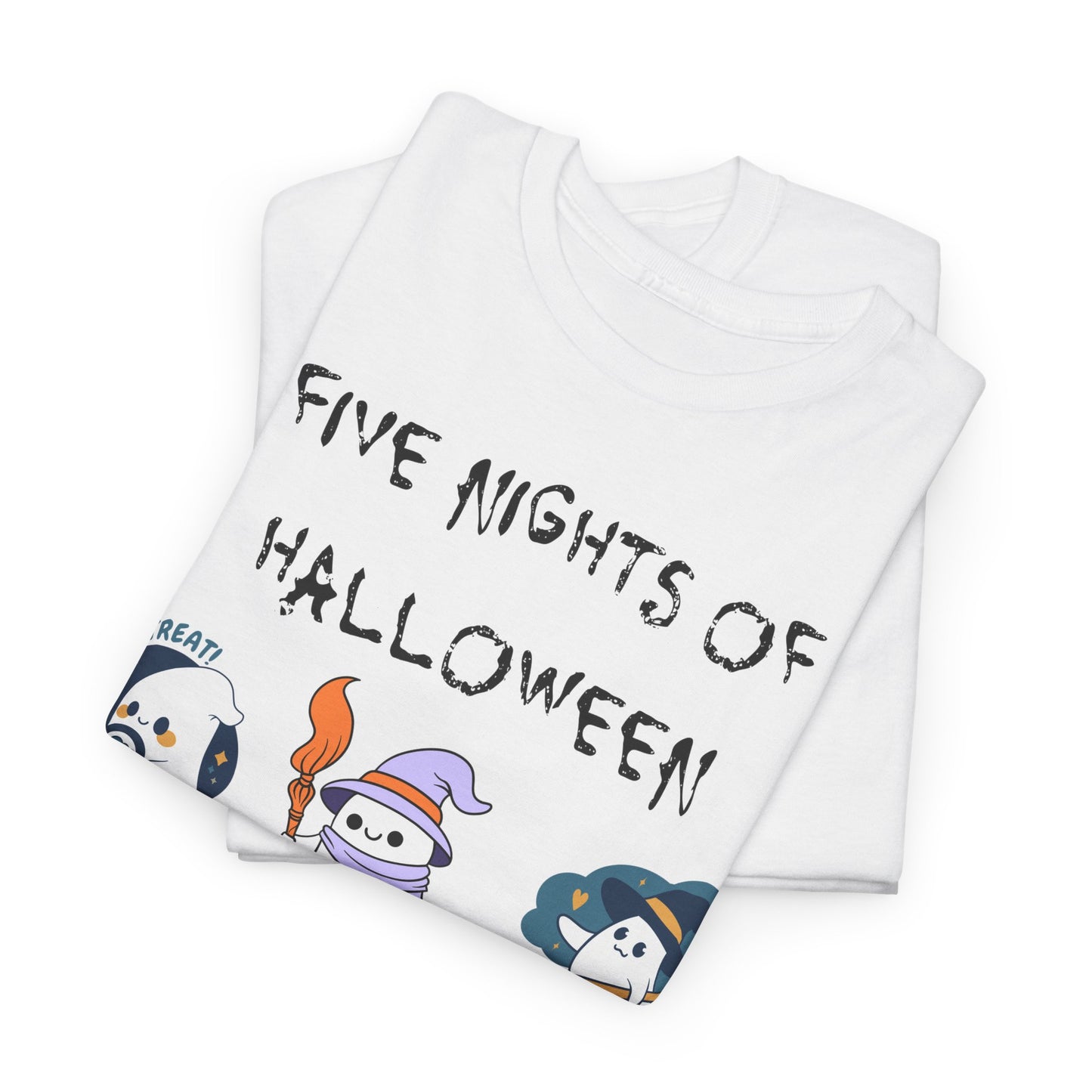 Five Nights Of Halloween Unisex Heavy Cotton Tee