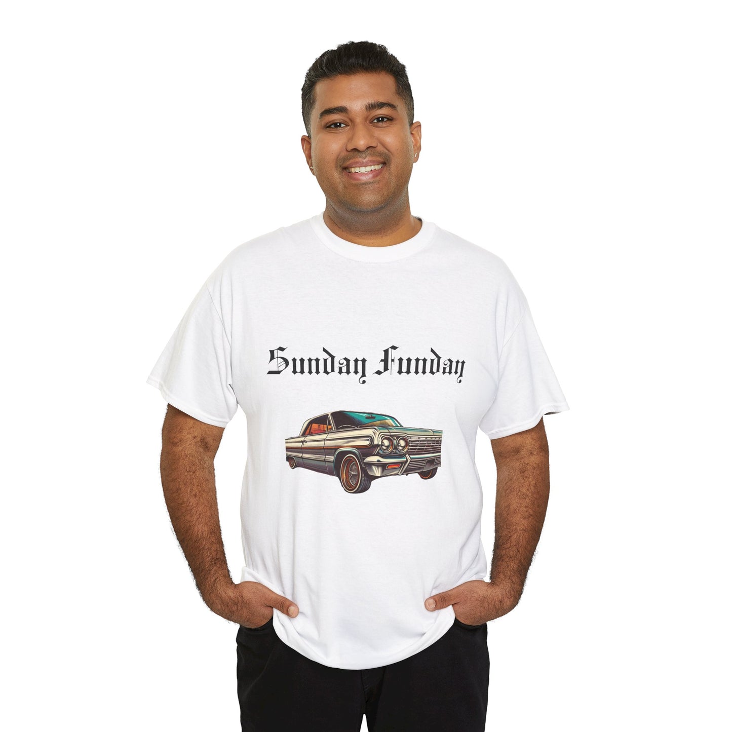 Sunday Funday Lowrider Unisex Heavy Cotton Tee