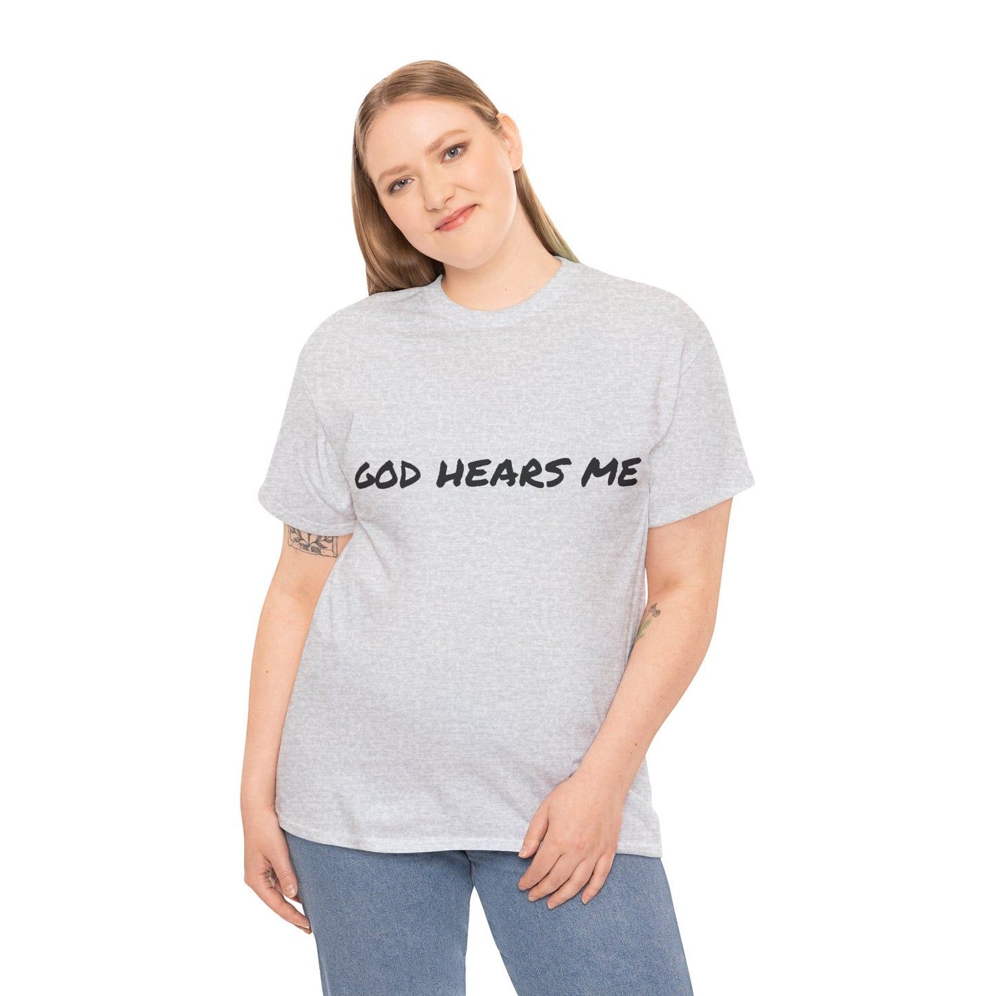 God Hears Me Unisex Heavy Cotton Tee