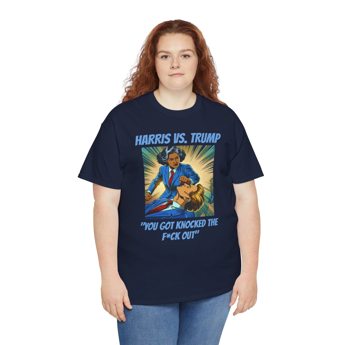 Harris vs Trump Unisex Heavy Cotton Tee