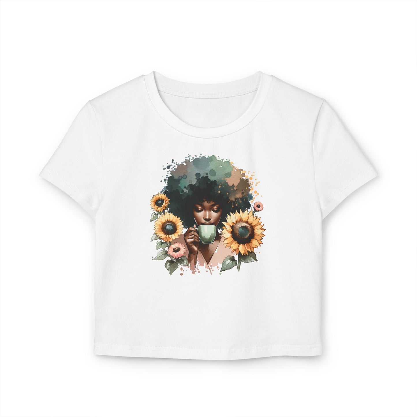 Sunflowers And Coffee T-Shirt for Women