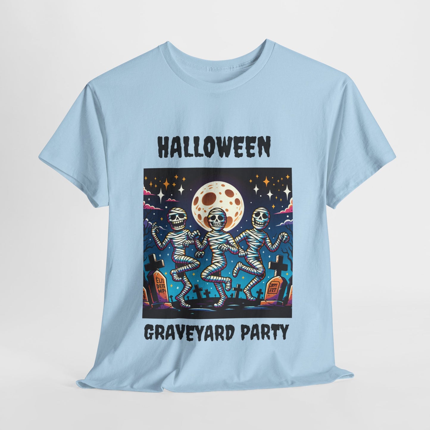 Halloween Graveyard Party Unisex Heavy Cotton Tee