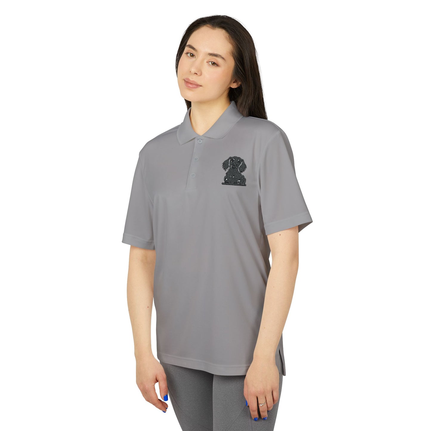 adidas Performance Polo Shirt - Lola's Space Design, Unisex