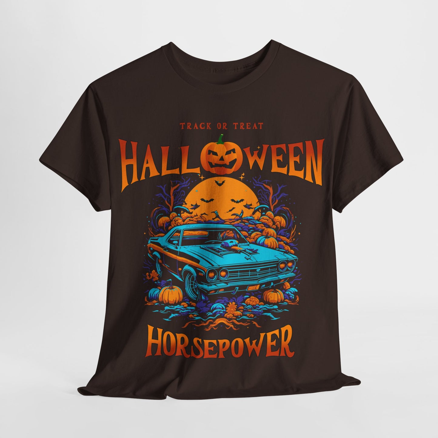 Halloween Horsepower Unisex Heavy Cotton Tee