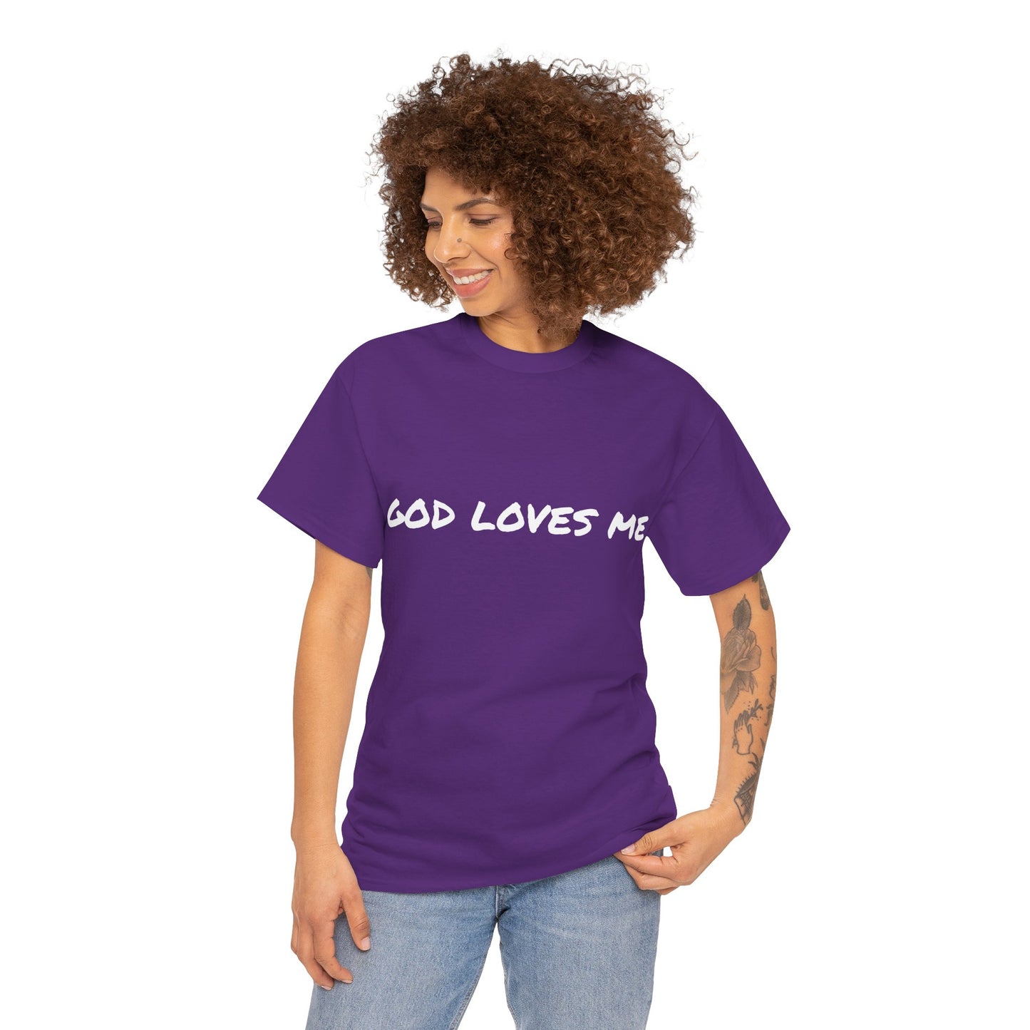 God Loves Me Unisex Heavy Cotton Tee