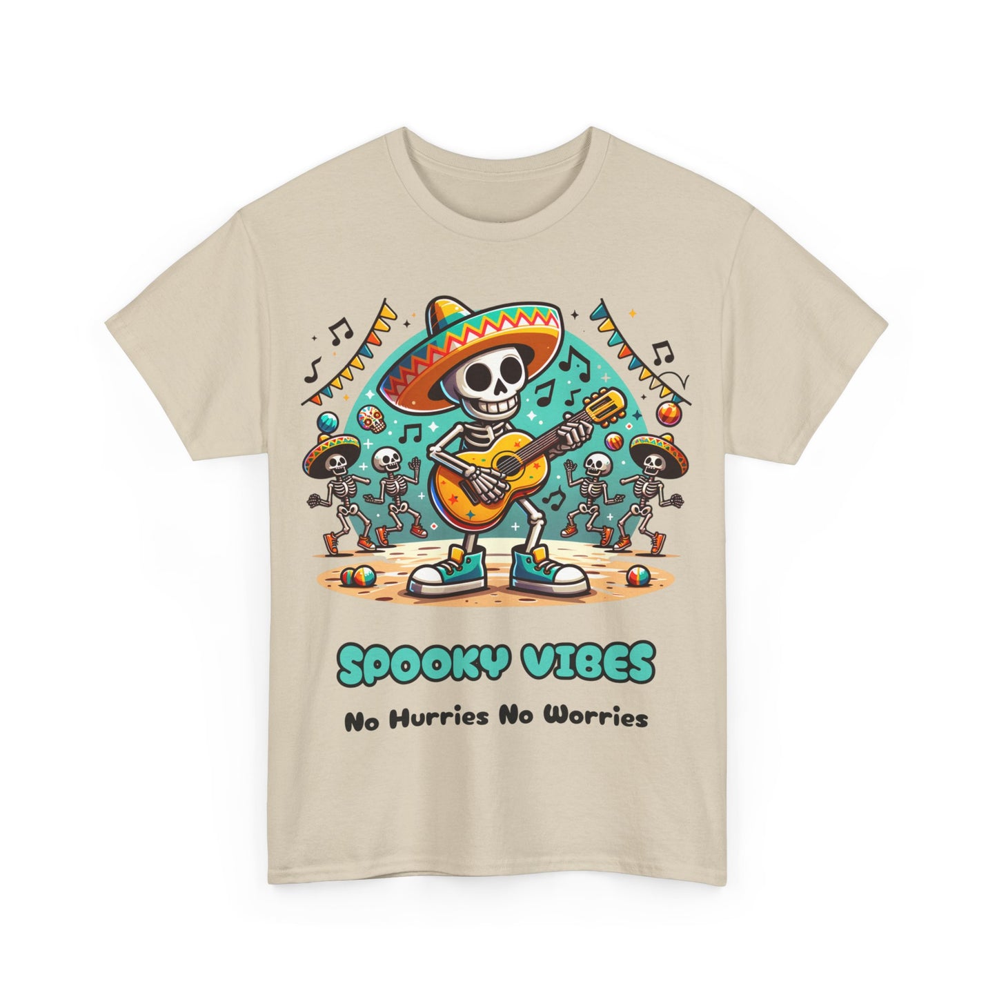 Halloween Spooky Vibes Unisex Heavy Cotton Tee