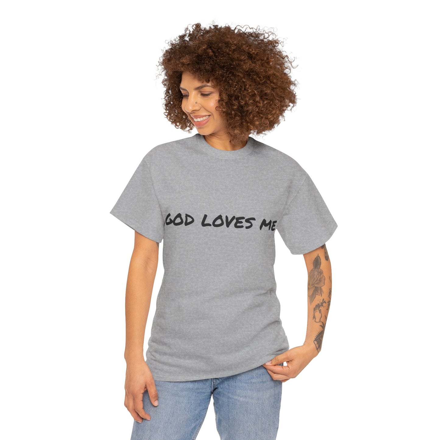 God Loves Me Unisex Heavy Cotton Tee