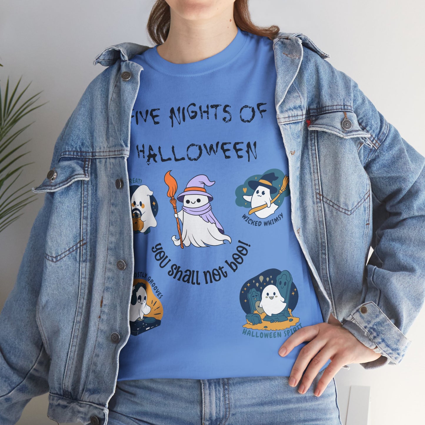 Five Nights Of Halloween Unisex Heavy Cotton Tee