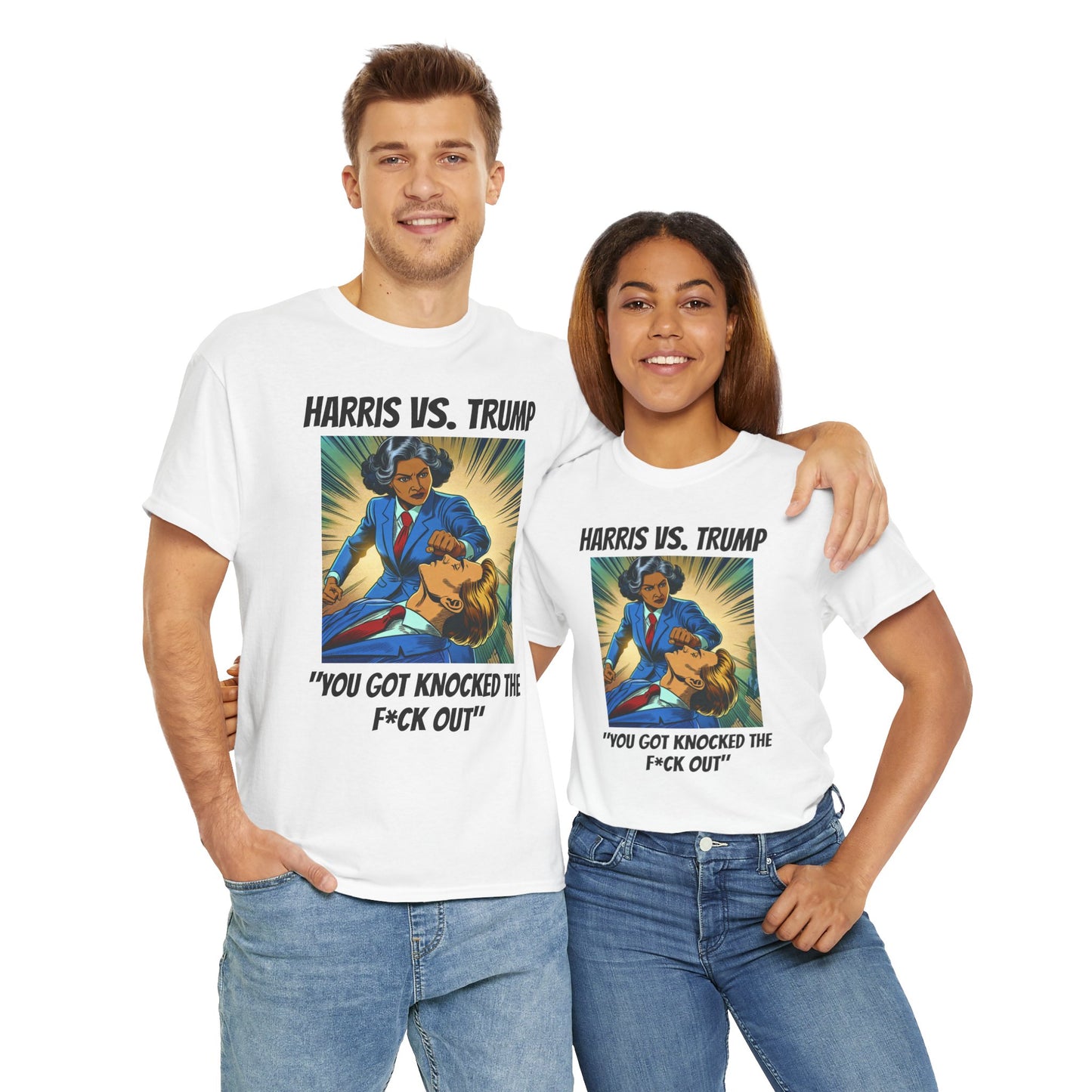 Harris vs Trump Unisex Heavy Cotton Tee