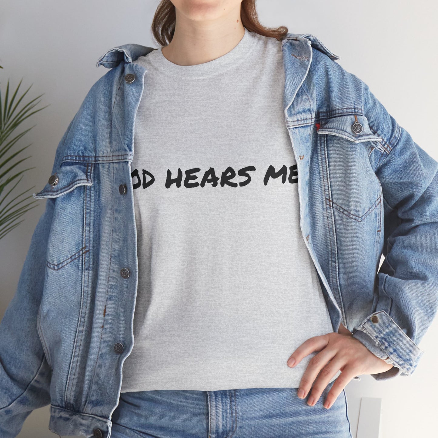 God Hears Me Unisex Heavy Cotton Tee