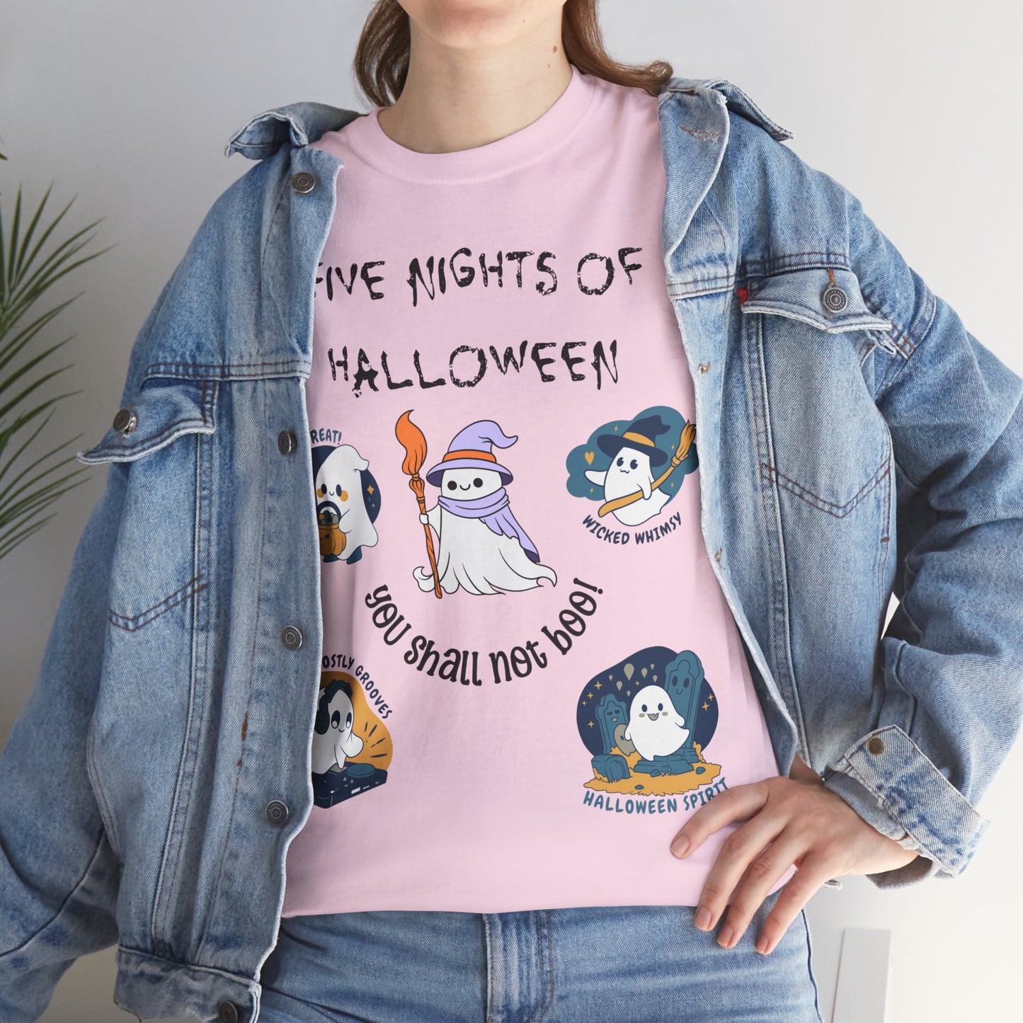 Five Nights Of Halloween Unisex Heavy Cotton Tee