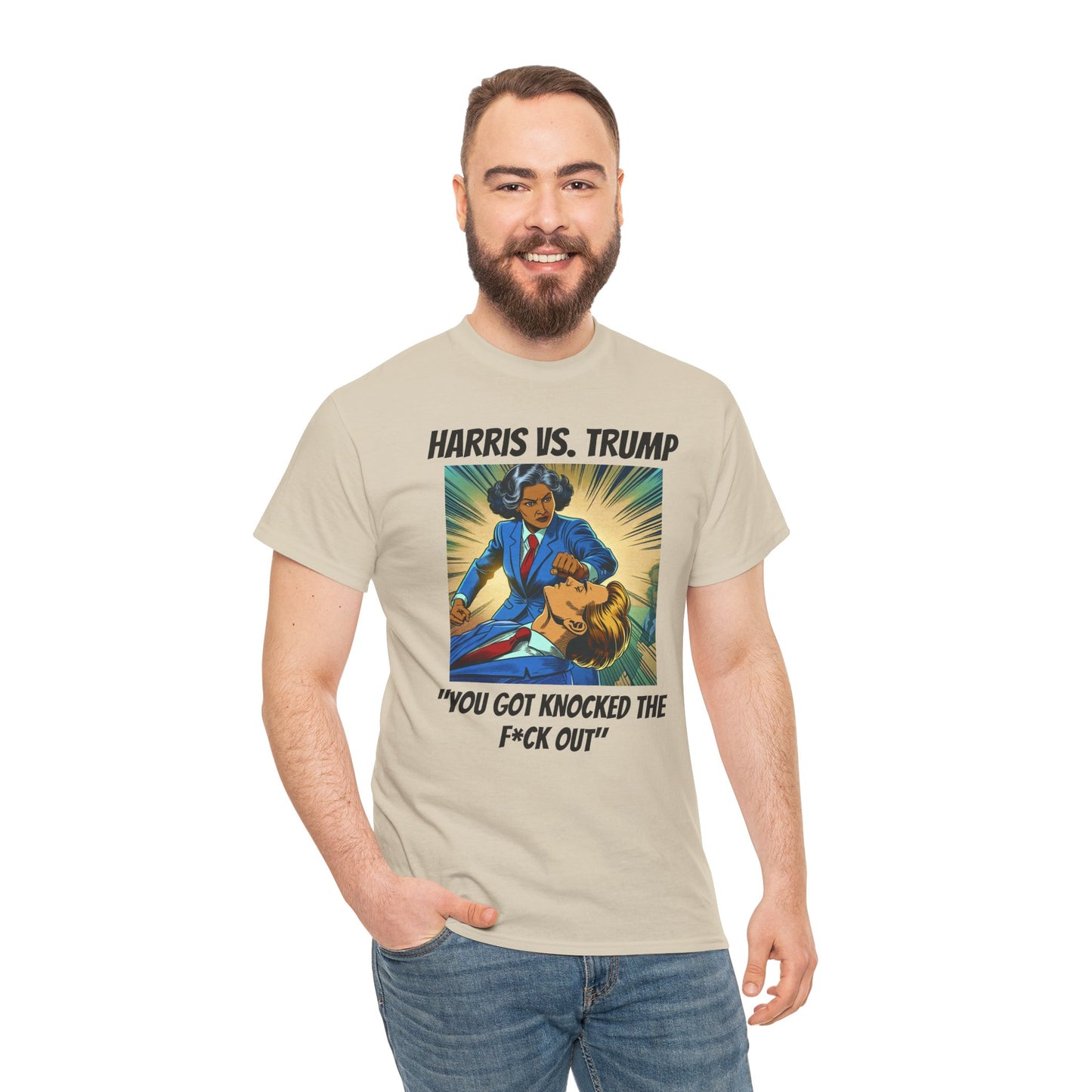 Harris vs Trump Unisex Heavy Cotton Tee