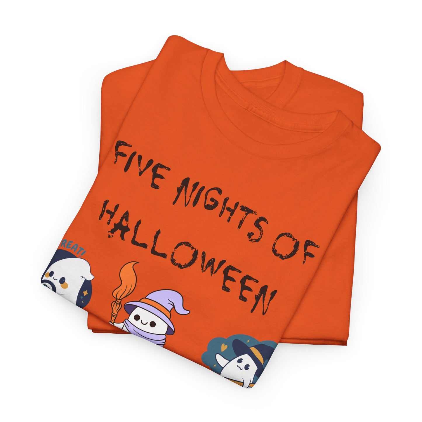 Five Nights Of Halloween Unisex Heavy Cotton Tee