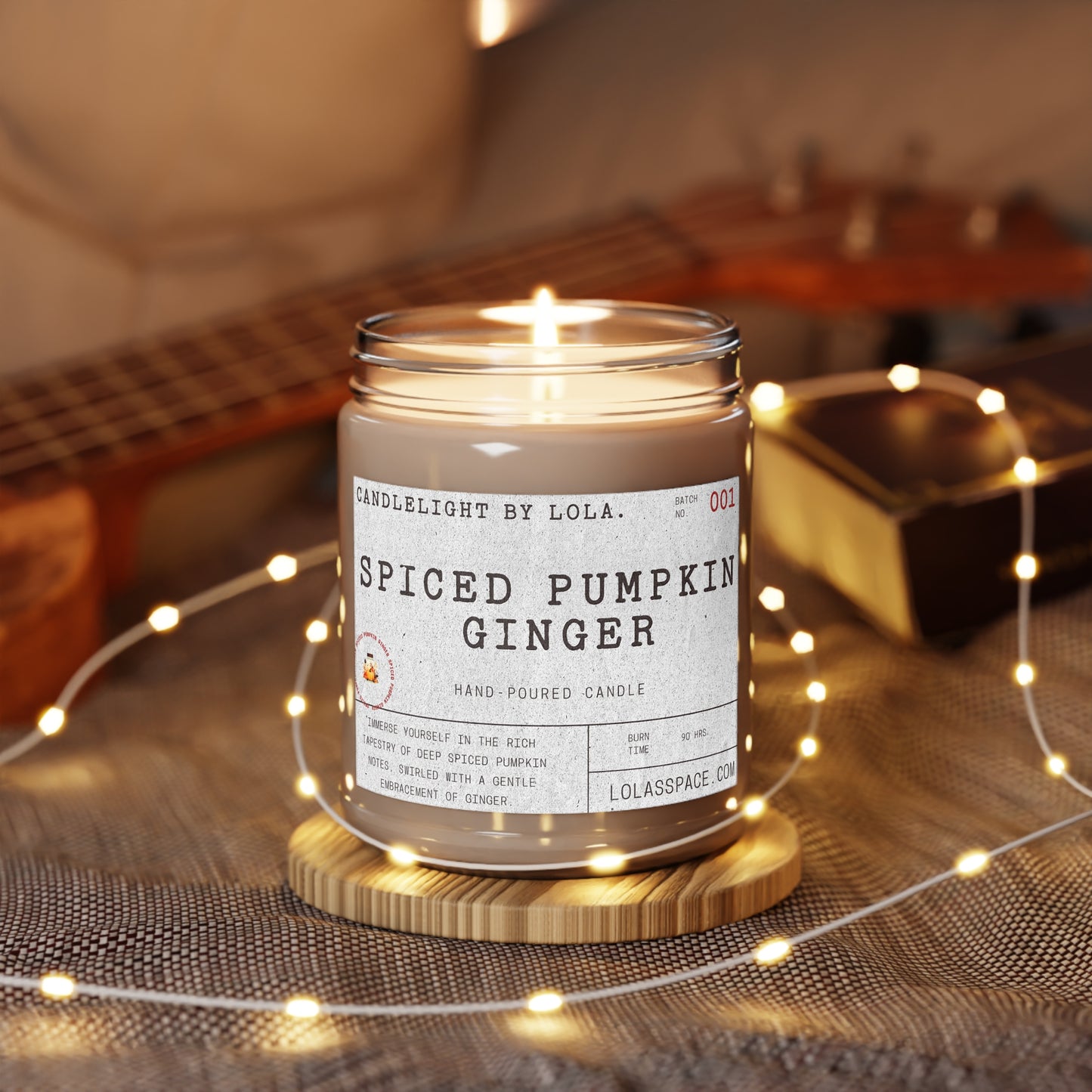 Spiced Pumpkin Ginger Scented Candles, 9oz