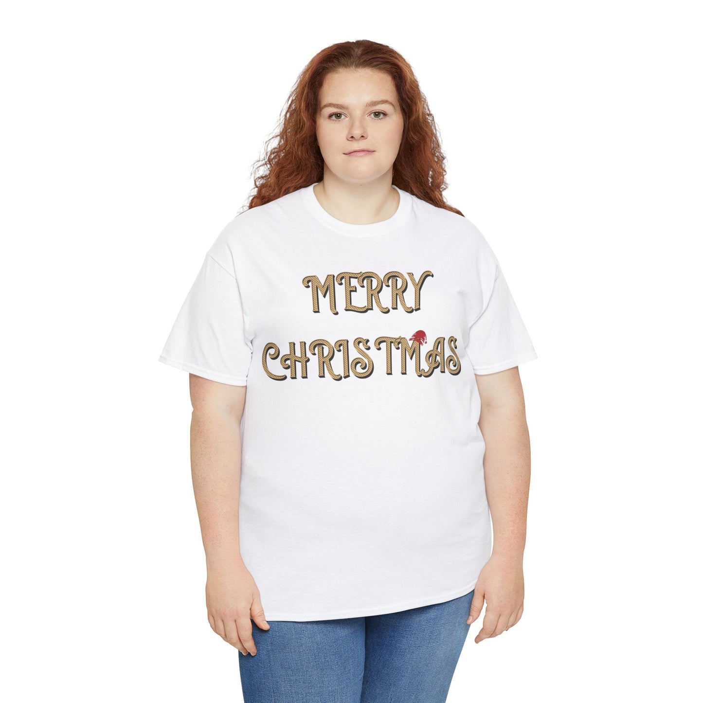 Merry Christmas Unisex Heavy Cotton Tee